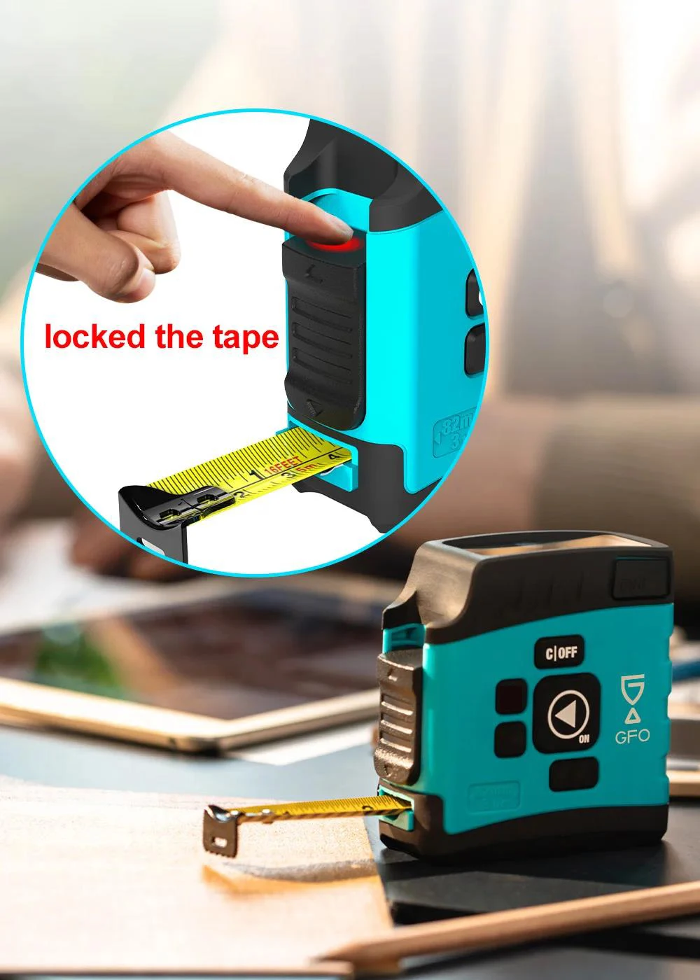 MiLESEEY 2-in-1 Digital Reading Tape measure DT20 5m Measuring Tape Rechargeable рулетка Metro Fita Metrica Digital