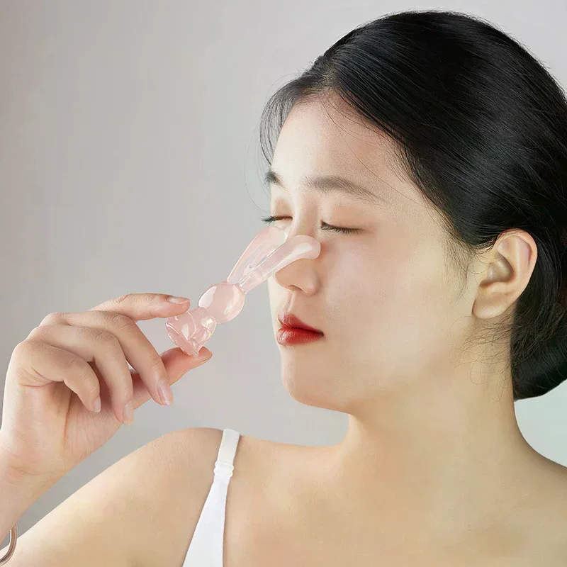 

Rabbit Shape Face Lifting Guasha Scraping Massage Facial Tools Massage Plate Reduce Puffiness Nose Lifting Nose Guasha Care