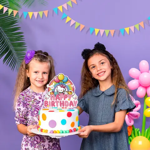 हैलो किट्टी पार्टी सजावट, 25 पीस हैलो किट्टी केक टॉपर सेट-हैलो किट्टी कपकेक टॉपर और हैलो किट्टी जन्मदिन केक टॉपर 6 best sales जन्मदिन का केक टॉपर - №5