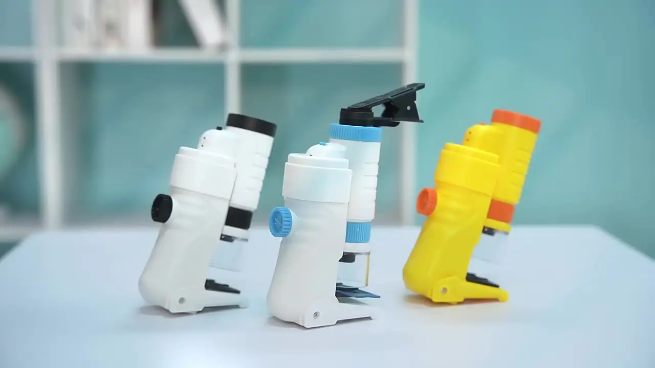 Handheld Microscope Kit Portable Biological Science Experiment Toy Home School Educational Learning Microscope Set Kids STEM Sci
