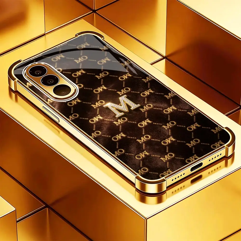 Luxury brand fashion s26 ultra s25 ultra glass phone case for Samsung Galaxy S26 S25 S24 S23 S22 FE,Ultra,Plus Dropresistant