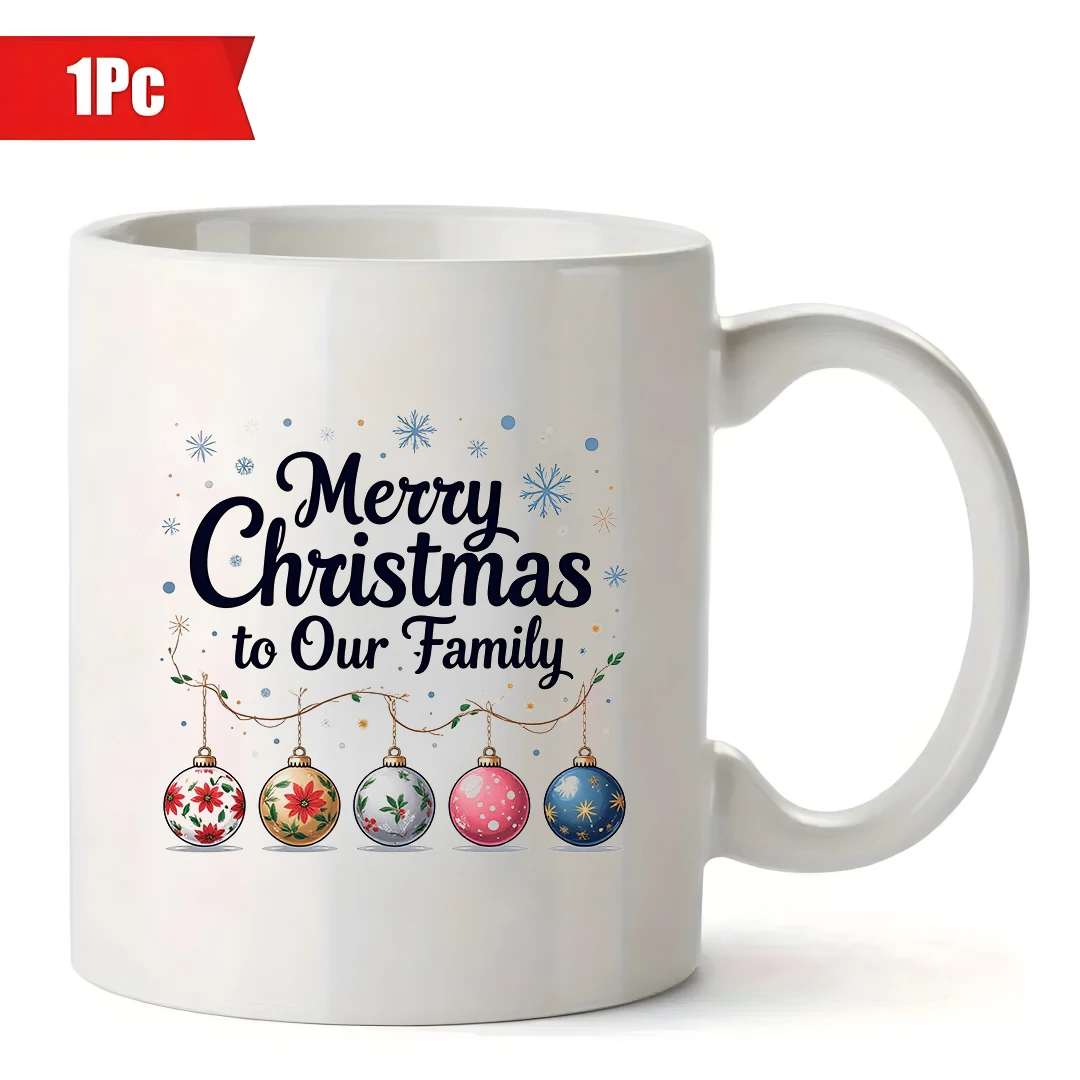 Elegante manuscrito feliz natal cartões de felicitações floco de neve decorações de bola de natal sortido bola de natal presentes fest