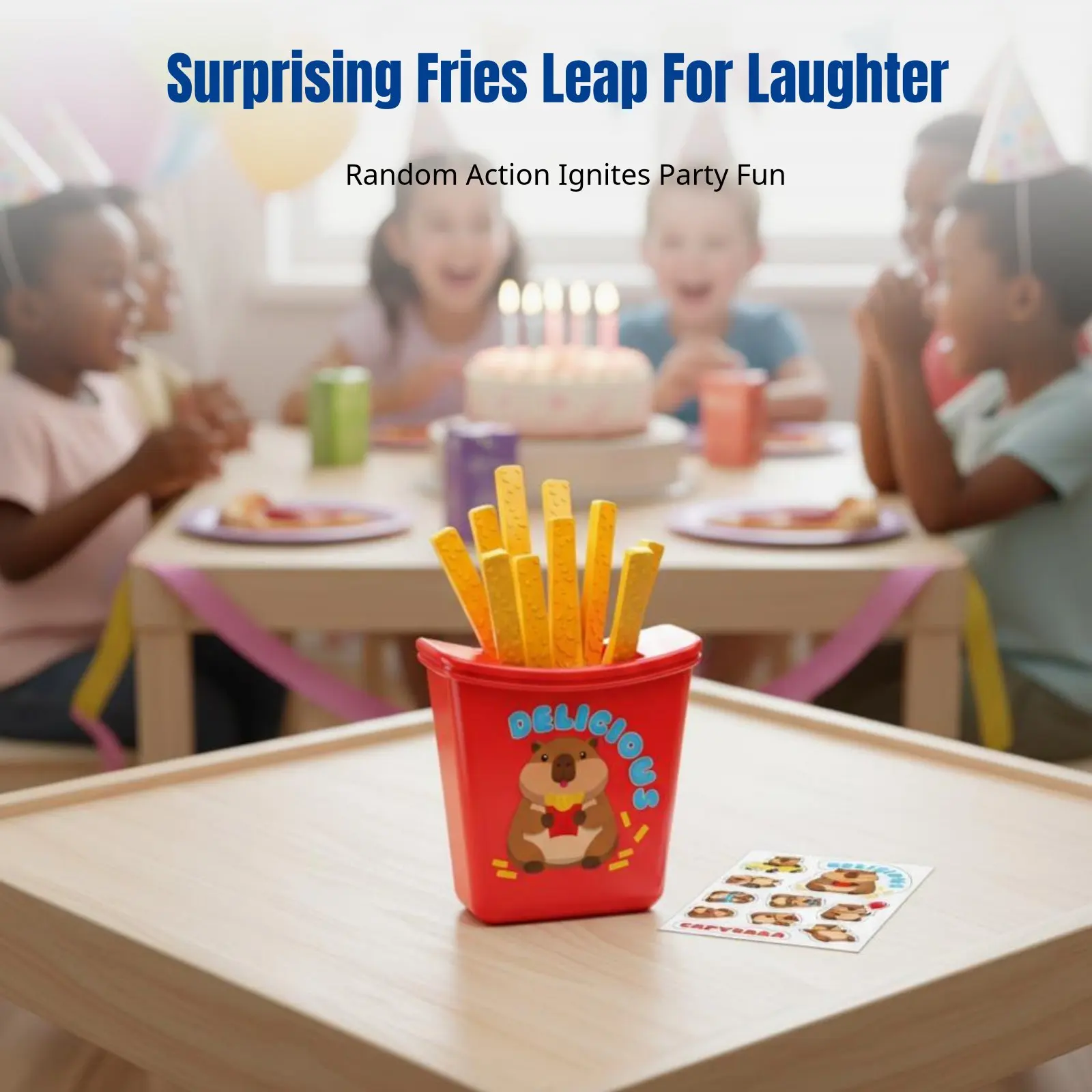 

Настольная игра «Фри-картошки»: мультяшные картошки-игрушки, веселье для вечеринок, случайные прыжки, многопользовательская игра