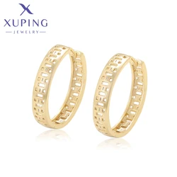 Xuping Jewelry New Arrival Charm Simple Elegant Hoop Earrings for Women Lady Party Birthday Gift X000453436