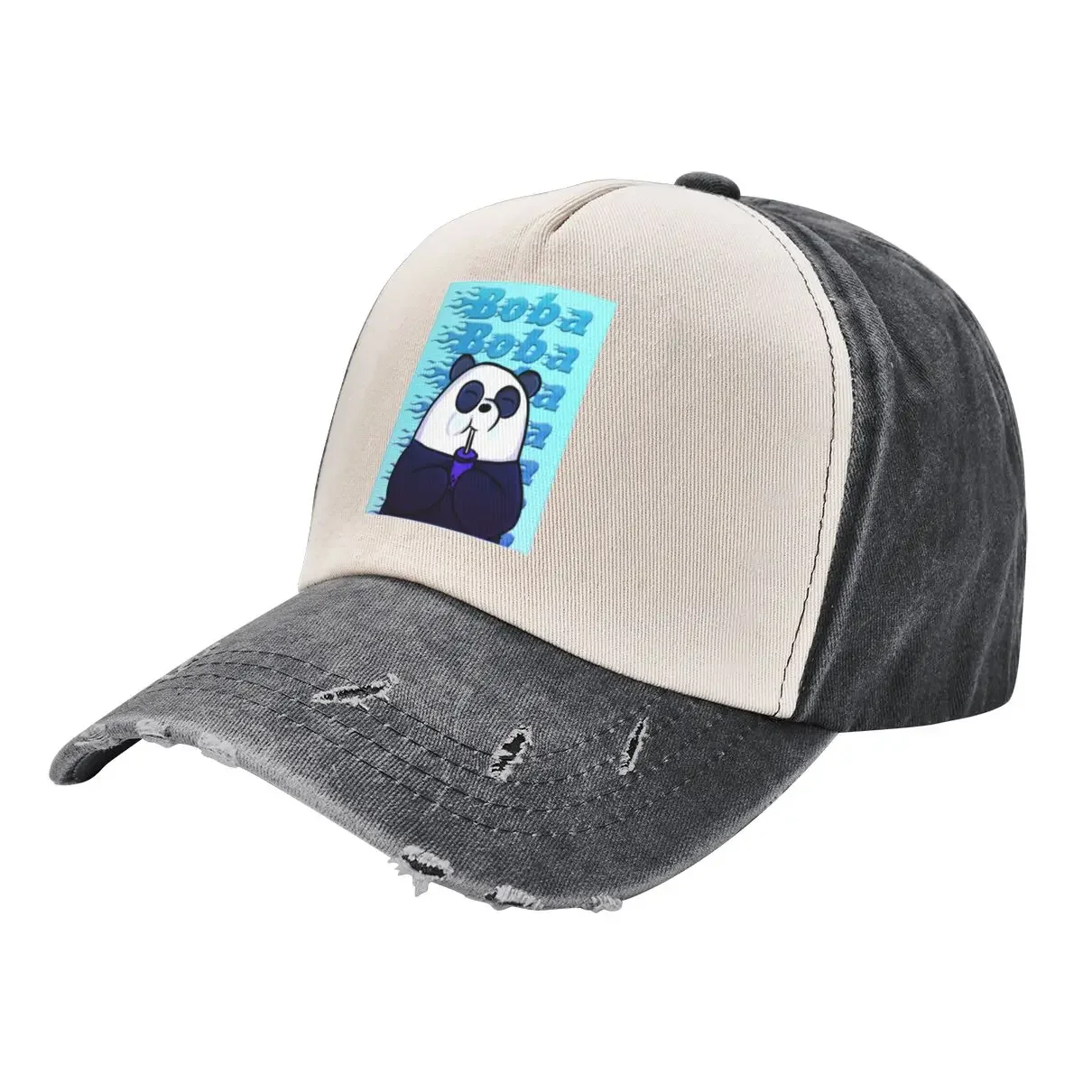 

Boba Panda BlueCap Baseball Cap Anime Hat Visor party Hat Wild Ball Hat For Men Women's