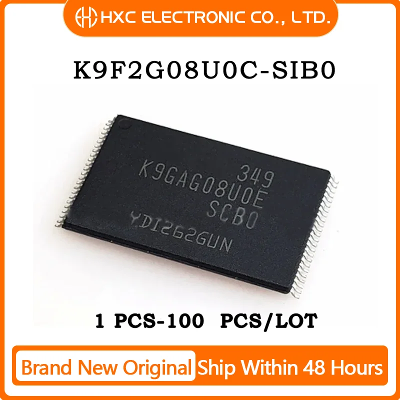 1PCS/5PCS/10PCS/50PCS K9F2G08U0C K9F2G08U0C-SIB0 TSOP48 Brand New Original IC CHIP