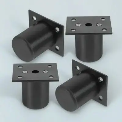 

Black Alloy Adjustable Furniture Legs Height Adjustable Cabinet Stand Support Home Improvement Replacement Sofa Leg Risers