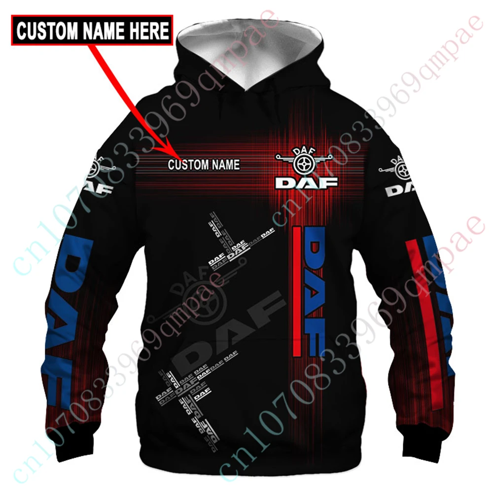 

DAF Clothing Unisex Sweatshirt Anime 3D Printing Zip Hoodies Harajuku Pullover Top Casual Hoodies For Men Women Custom Logo