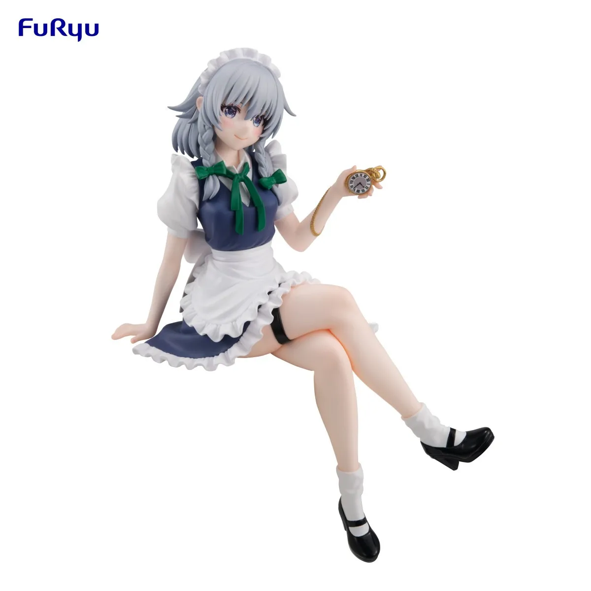 Original FuRyu Izayoi Sakuya Touhou Project Anime Figure Toys Noodle Stopper Action Figurine PVC Model Collection Doll Gift