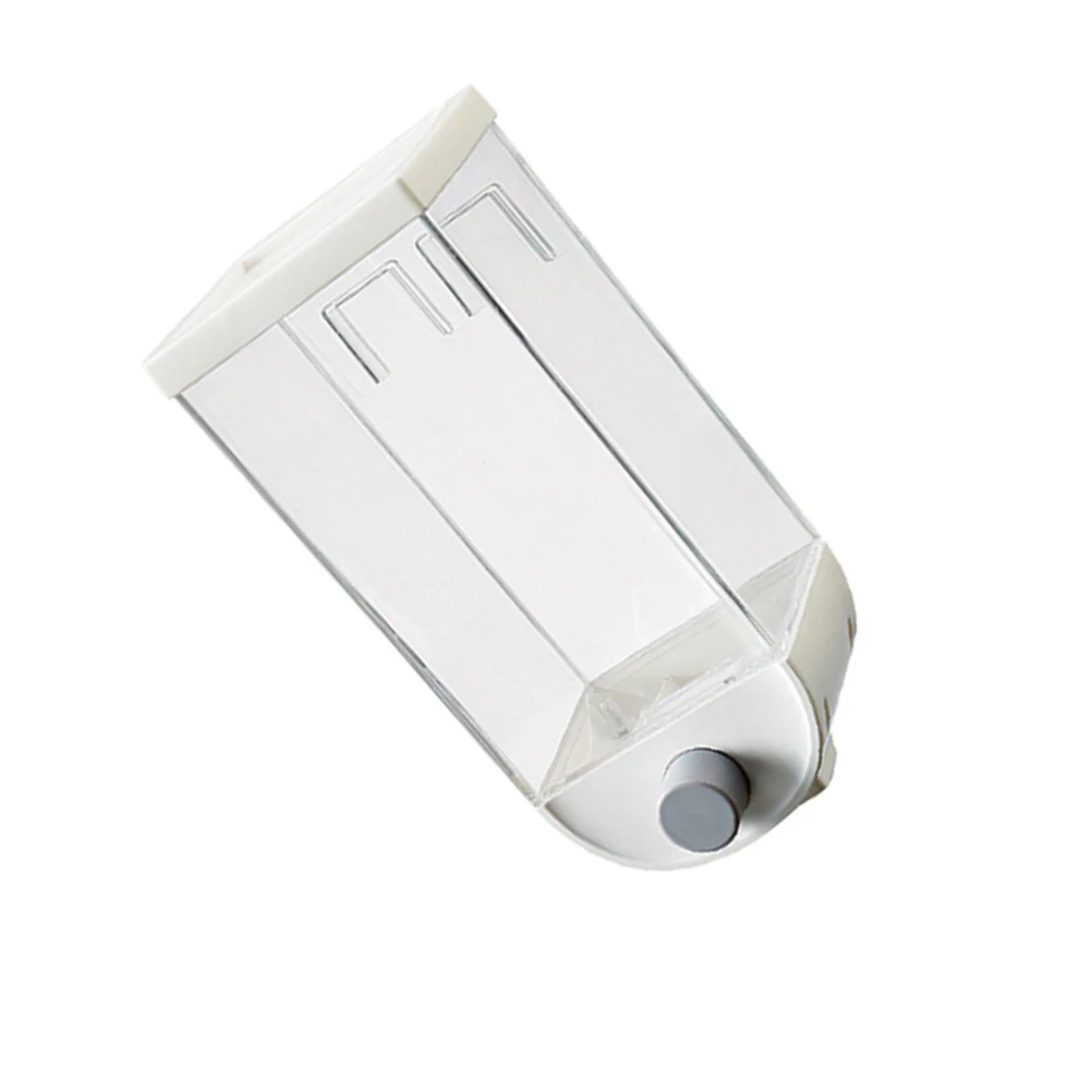 

Plastic Storage Tank Cereal Dispenser Pantry Oatmeal Grain White Containers Kitchen