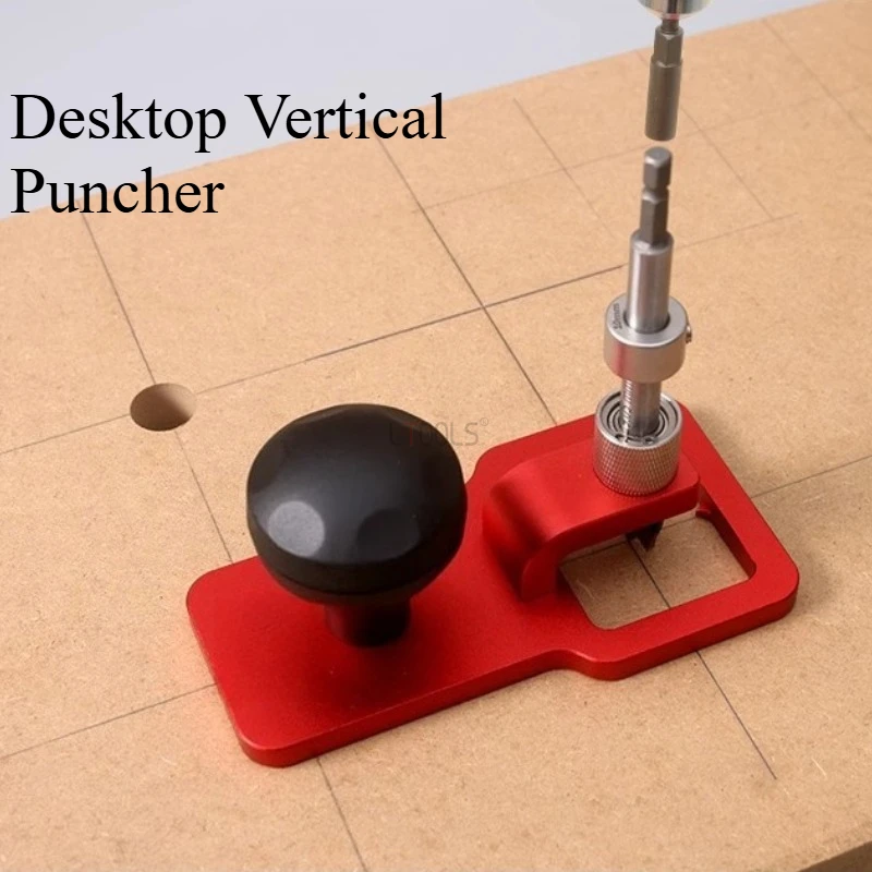 

Woodworking Desktop Vertical Drilling Machine Fast and Easy Drilling Tool with Bearing Drill Bit and Drill Sleeve Convenient