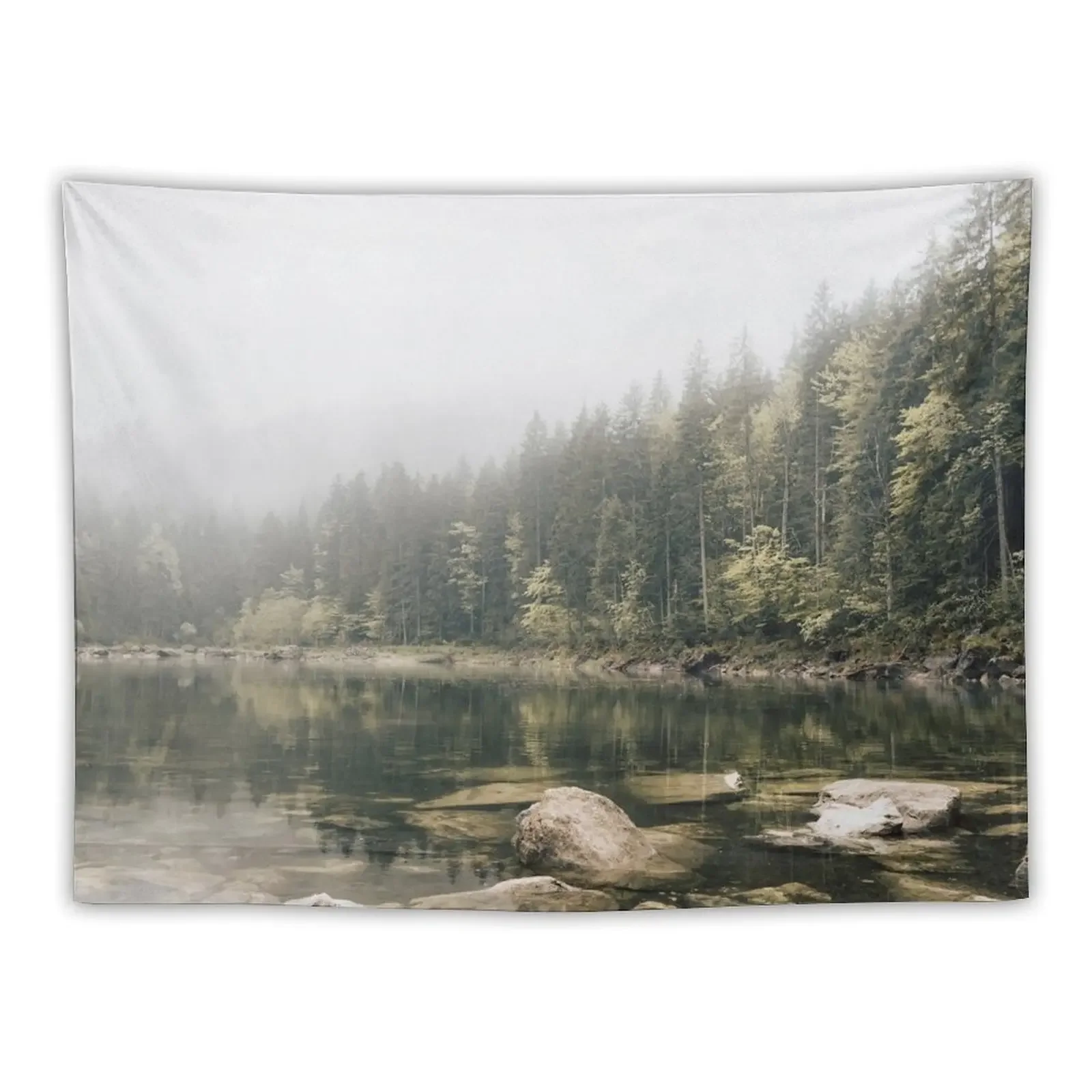 

Pale lake - landscape photography Tapestry Custom Room Decor Wall Mural Tapestry