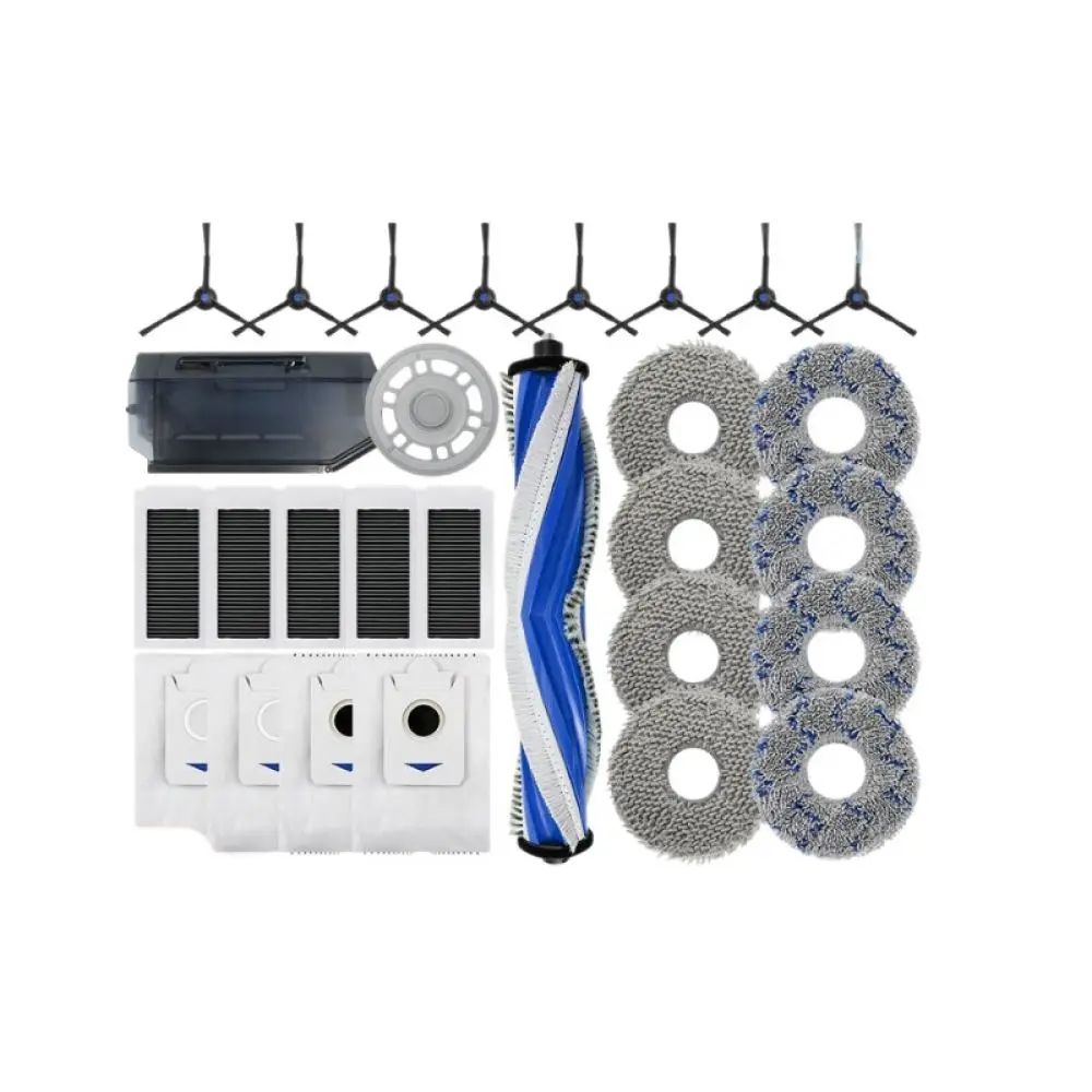 For Ecovacs X5 Pro X5 Max Robot Vacuum Cleaner Replacement Spare Parts Main Brush Filter Side Brush Mop Cloth Maintenance