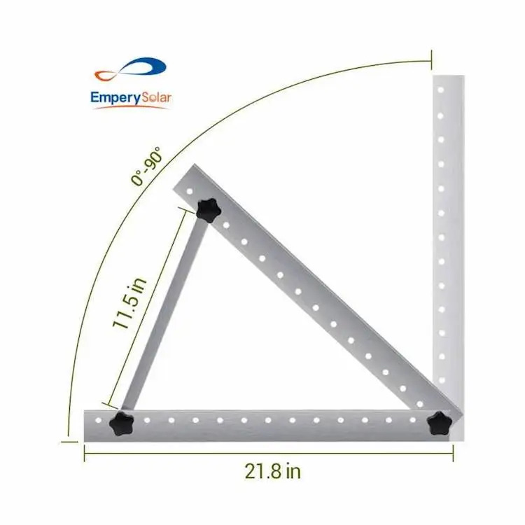 Adjustable Aluminum Alloy Triangle Roof Solar Mounting Bracket Hot-Dip Galvanized Surface Easy Install EPR EPR-R013 15+ Year