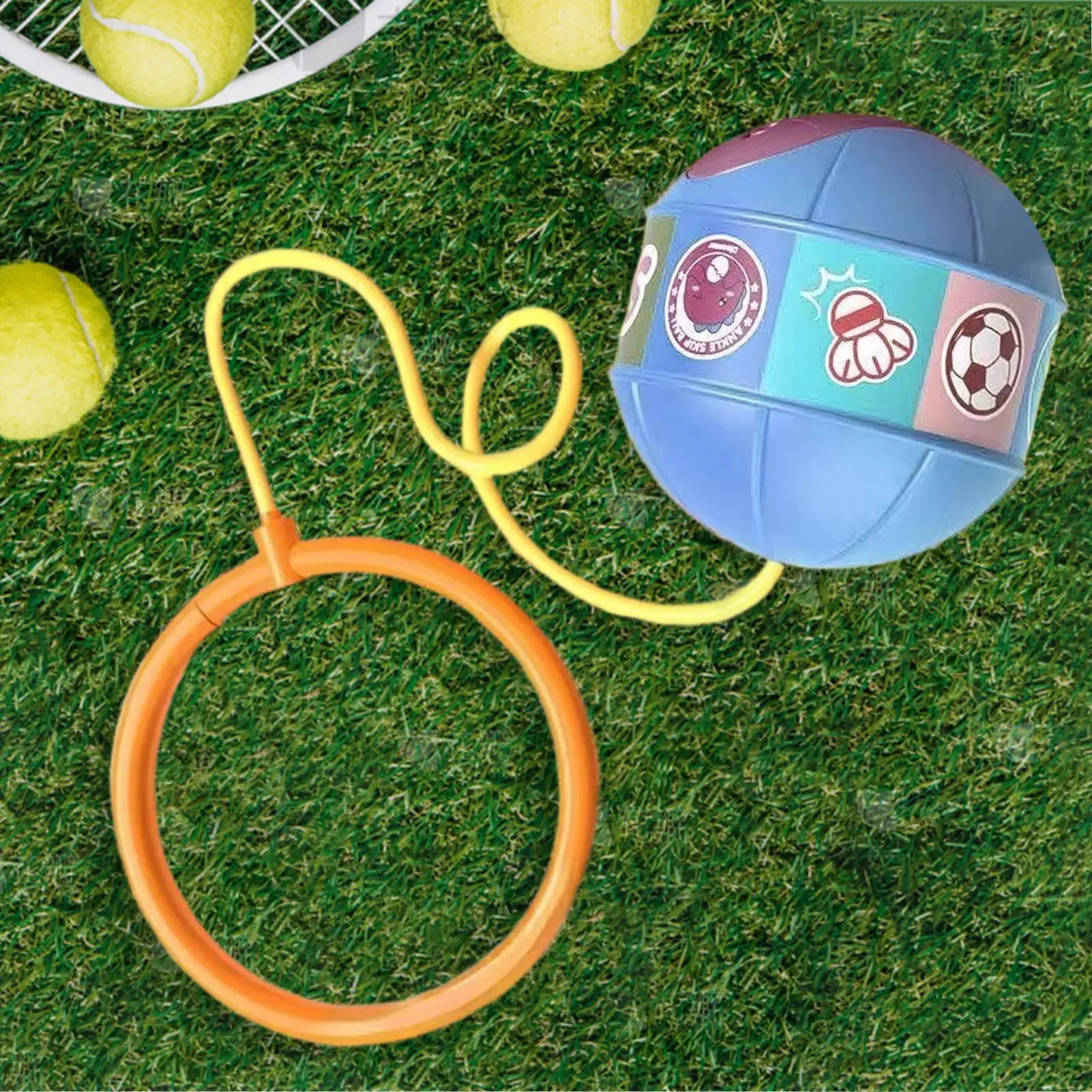 Diversión al aire libre, pelota para saltar, juguetes, cuerda para saltar el tobillo, pelota, ejercicio, coordinación y reacción de fuerza, entrenamiento, Swing, equilibrio Hop