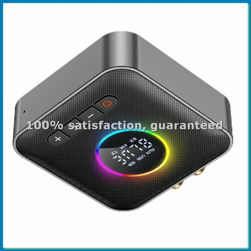 

Многофункциональный Bluetooth 5.4 FM-трансмиттер/приемник 3-в-1 с AUX 3,5 мм и Type-C, поддержка многоточечного интерфейса, Hi-Fi звук - ABWO