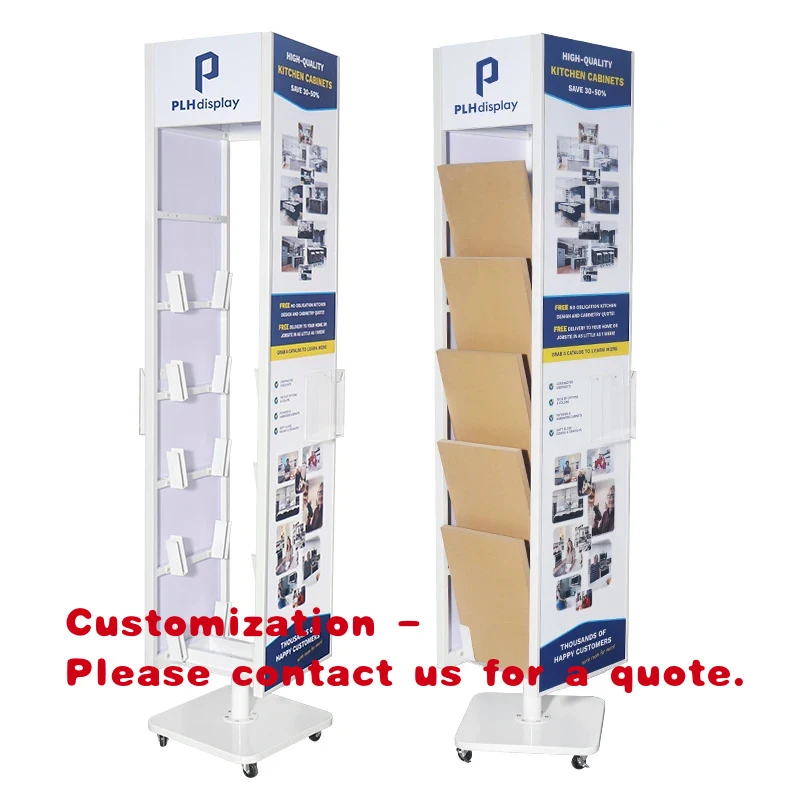 

custom.Customized Dual-Sided Rotating Freestanding Display Rack Easy Assembly Ceramic Tile Wooden Floor Stone Marble Metal