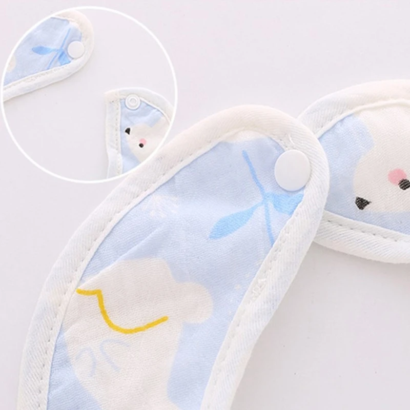 2Pcs Cotton Bibs Newborn Toddler Adjustable Bibs Bandana Drool Bibs Baby Burp Cloth Absorbent Feeding Bibs Baby Product