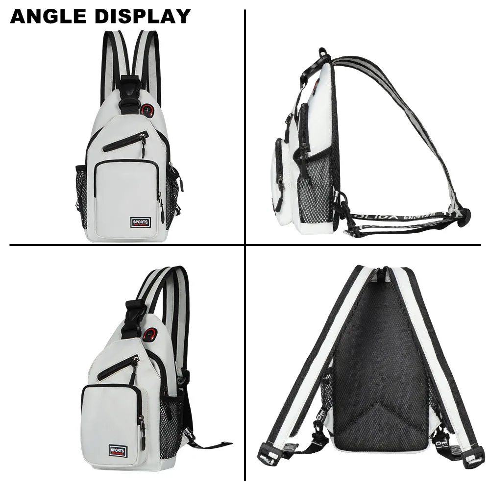 متعددة الوظائف مقاوم للماء حقيبة صدر رياضية متعددة الاستخدامات وأنيقة على ظهره/حقيبة كروسبودي أكسفورد القماش حقيبة نسائية للتخصيص #5