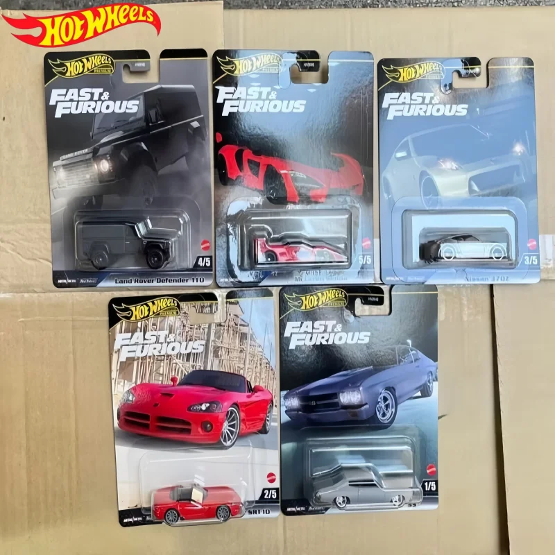 

Новинка в наличии Hot Wheels Fast And Furious Series, 5 шт., литой автомобиль премиум-класса, Коллекционная модель автомобиля, подарки на день рождения, игрушки