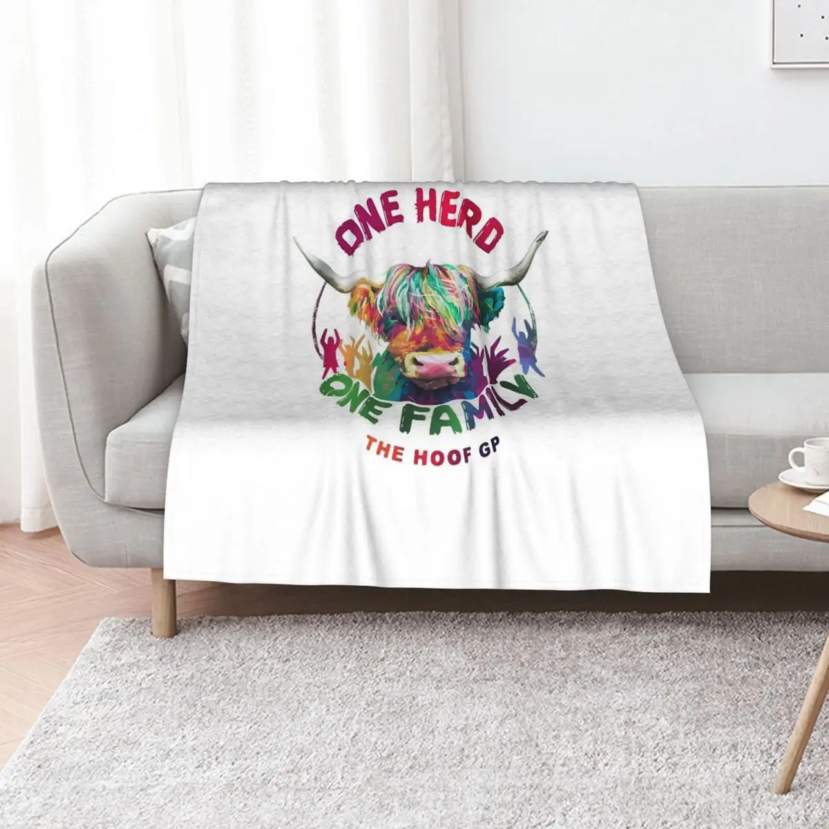 

the hoof gp merch Throw Blanket Winter beds Sleeping Bag Furrys Retros Blankets