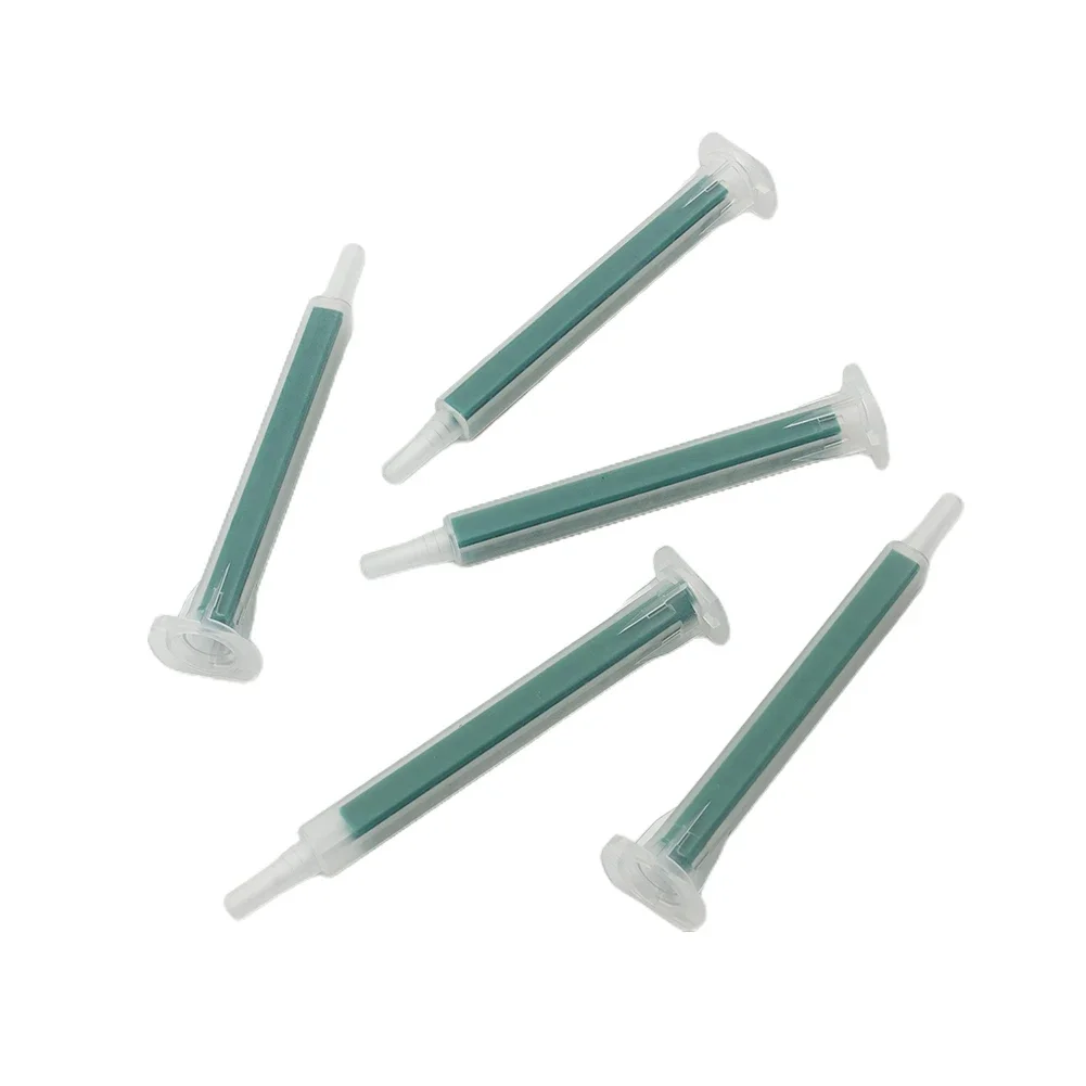 Glue Dispensing Syringes AB Mixing Hose Tapes Tips Nozzles Ratio 2k 83mm Glue 16 Knots Mixing Useful 50pcs/set