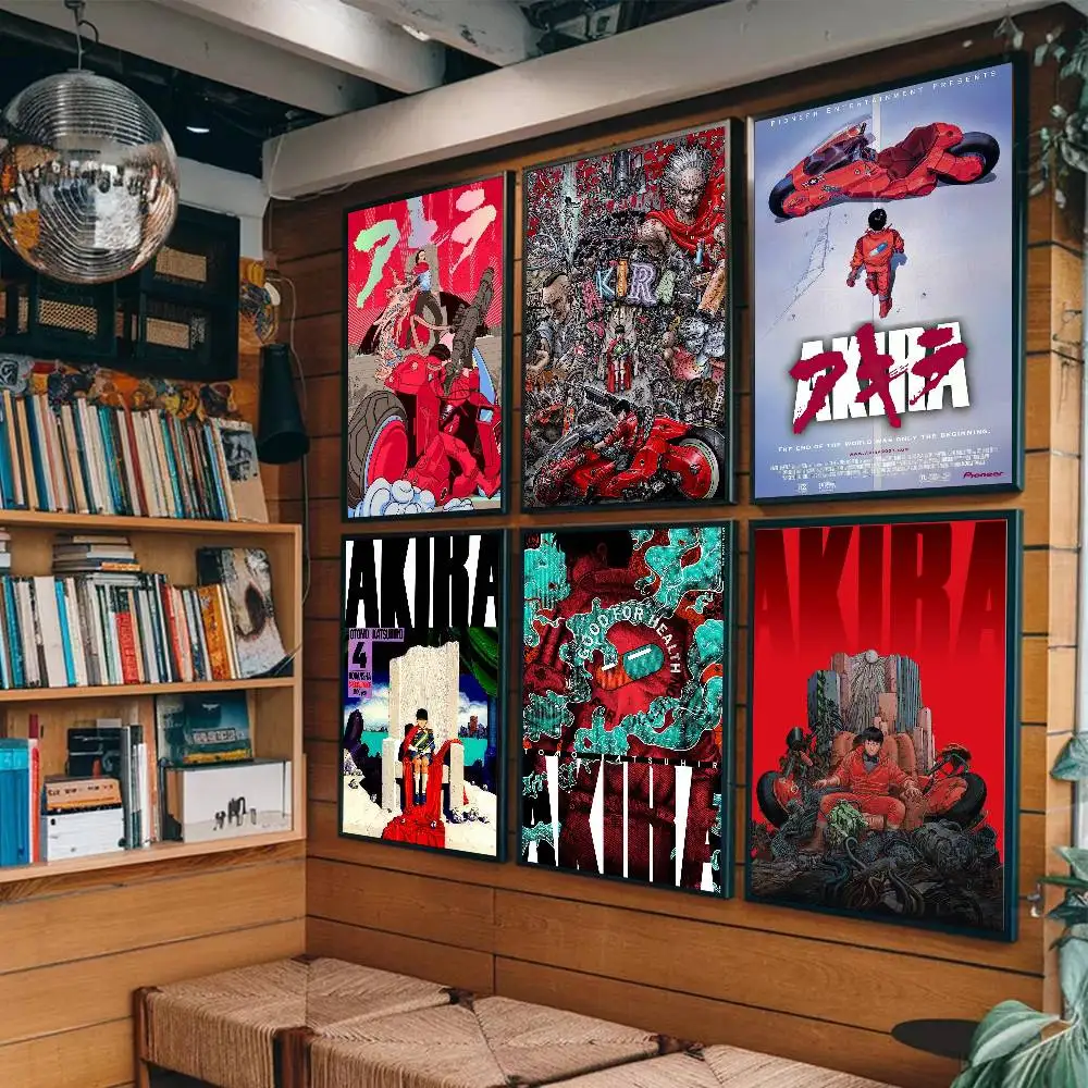 Akira Poster Art Sticky Wall Waterproof Home Living Room Bedroom Bar Aesthetic Decoration