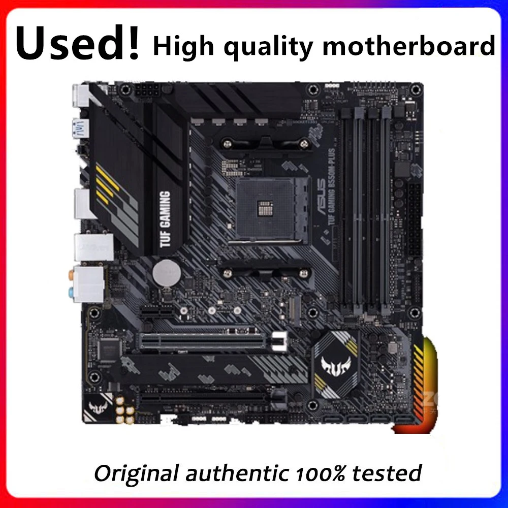 Used For ASUS TUF GAMING B550M-PLUS Motherboard Socket AM4 DDR4 For AMD B550M B550 Original Desktop PCI-E 4.0 Mainboard