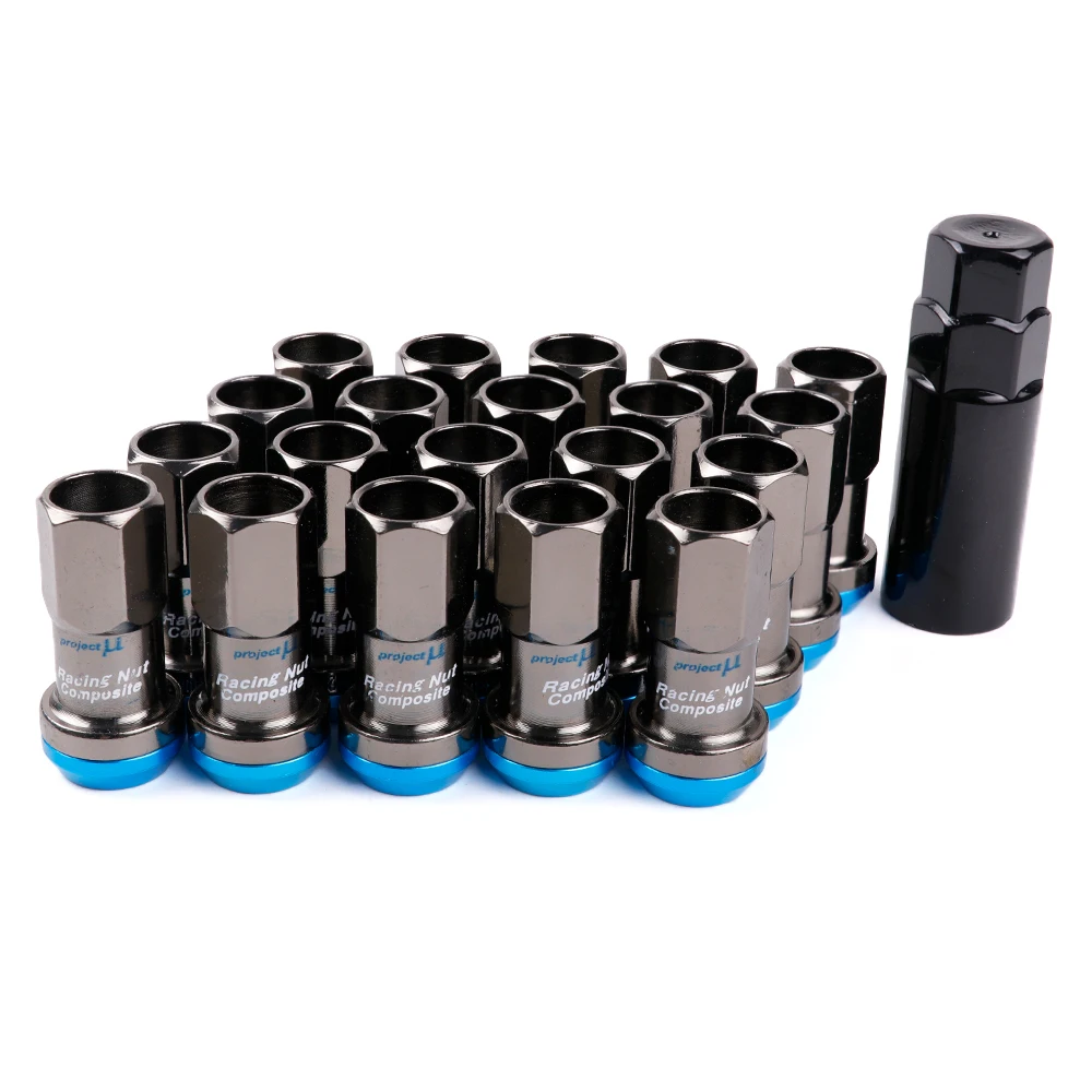 Jdm Project U Car Universal NUT WHEEL NUT 20 قطعة M12 x 1.5/M12 x 1.25 تعديل الجوز محور عجلات غطاء برغي اكسسوارات السيارات #3