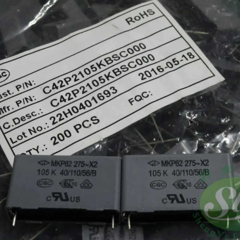10pcs/lot Fara MKP62 1.0uf 275vAC 1uf 1u0 105 Brand New 28mm Film Capacitor C42P2105KBSC000