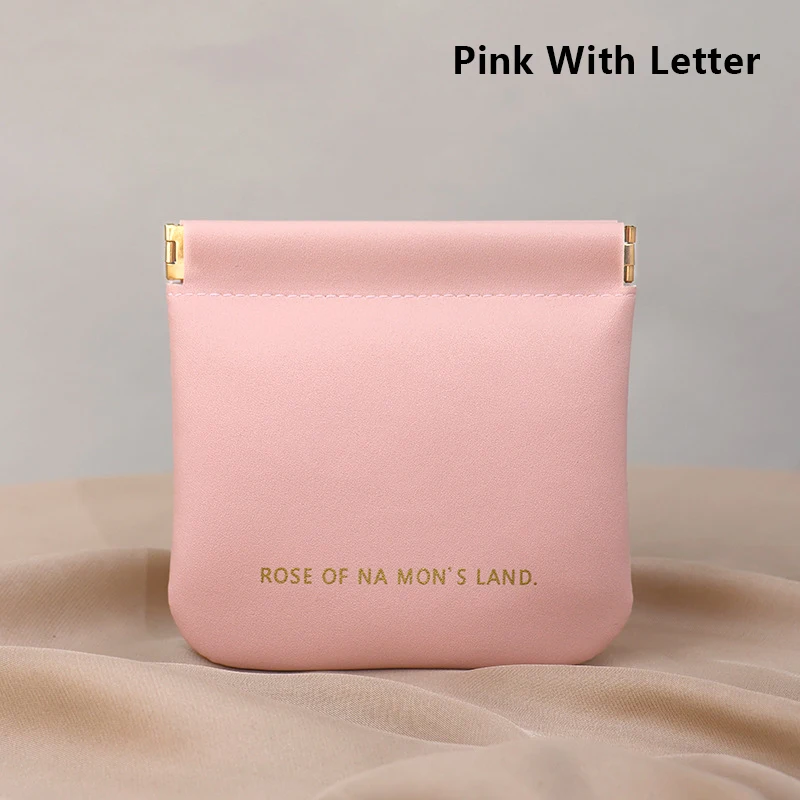 PU Leder Einfache Mini Make-Up Lagerung Tasche Frauen Platz Kleine Kosmetik Tasche Tragbare Make-Up Schlüssel Organizer Taschen – Detail 4