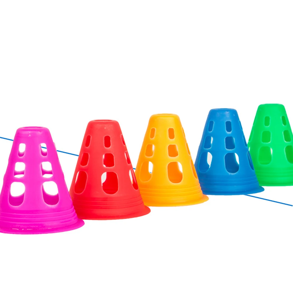 

10 Pcs Roller Skating Pile Block Cones Traffic Soccer Training Football Ice Skates