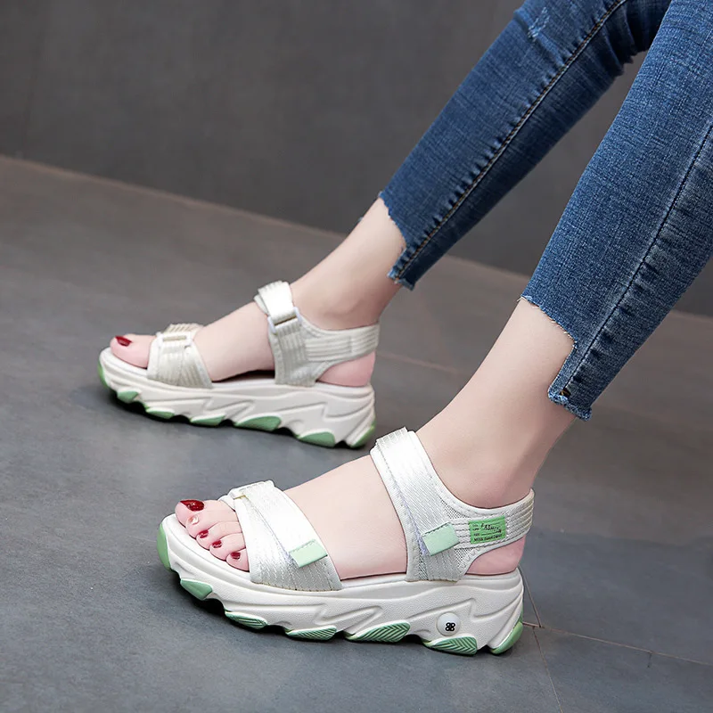 2023 Summer Sports Daddy Sandals Women New Ladies Shoes Fashion Casual Non-Slip Platform non-slip Beach Shoes Sandalias De Mujer