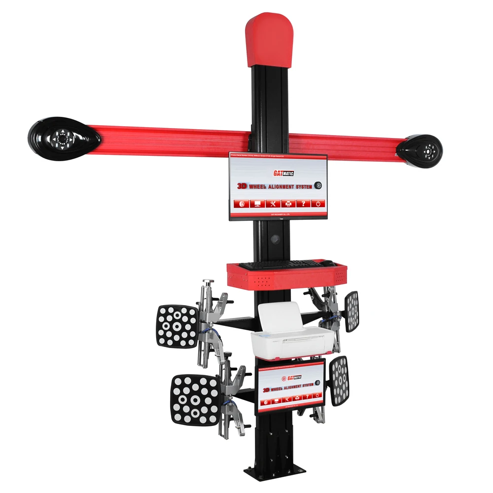 High Quality 3D Red Wheel Alignment Equipment GA-300T Model 230rpm 210kg Capacity 110-220V Power