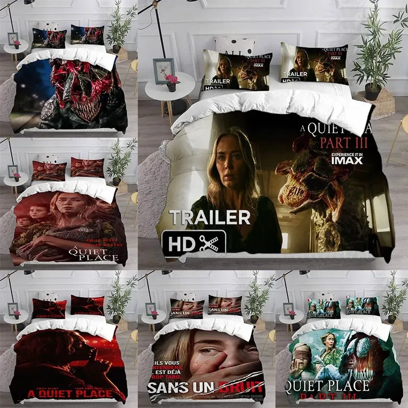 

A Quiet Place Bedding Sets Comforter Quilt Bed Cover Duvet Cover Pillow Case Sets Kids Adult Size