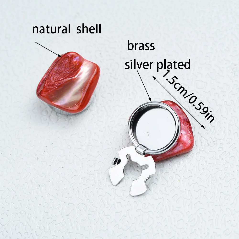 ICEYY Color Irregular Square Shirts Cufflinks Natural Shell Button Covers Set Womens Shirt Cufflinks for Tux Shirt Decoration