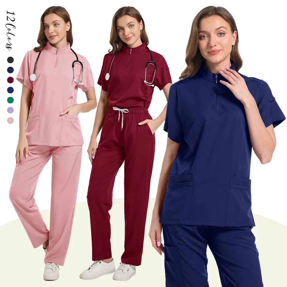 

Wholesale price Doctor Nurse overalls set Medical uniform Women jogger set Hospital accessories Operating room surgical overalls