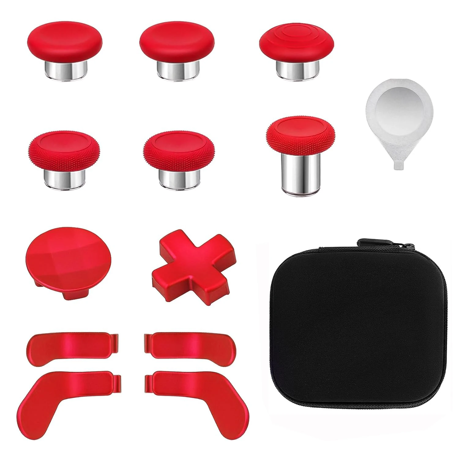 Thumbsticks magnéticos 13 en 1, palos analógicos, piezas de Joystick de repuesto, Kit de accesorios de reparación, juego de componentes con 4 paletas, 2 D-P