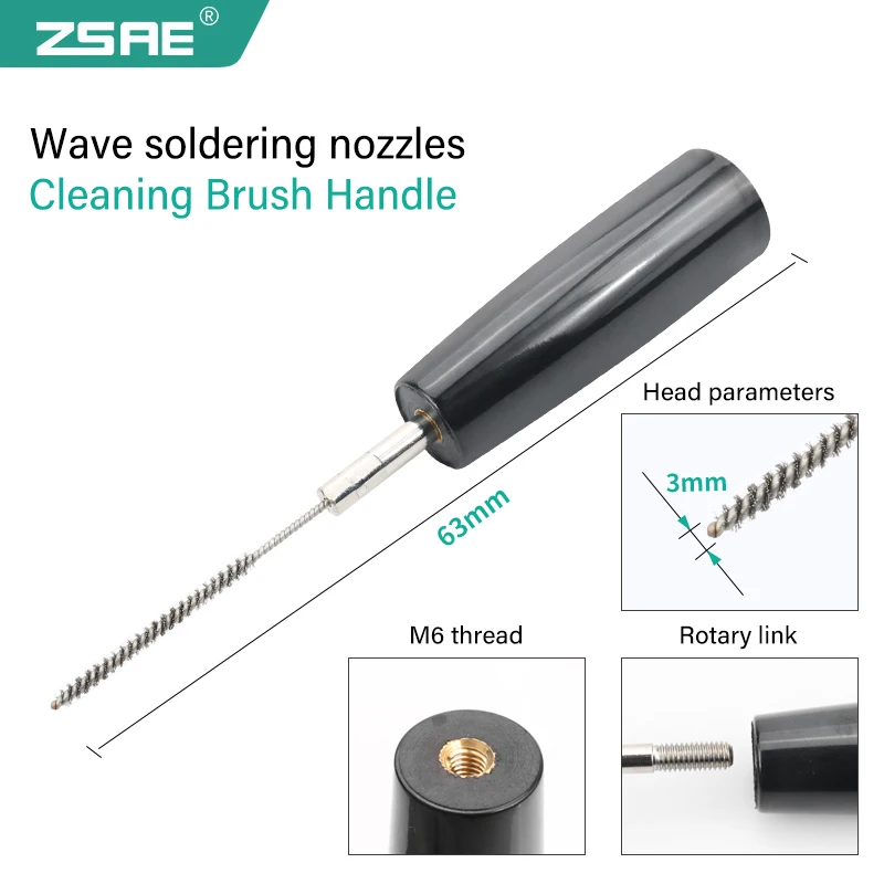 Clearing Brush for  Selective Wave Soldering Nozzle Compatible for Ersa Selective Solder Machine