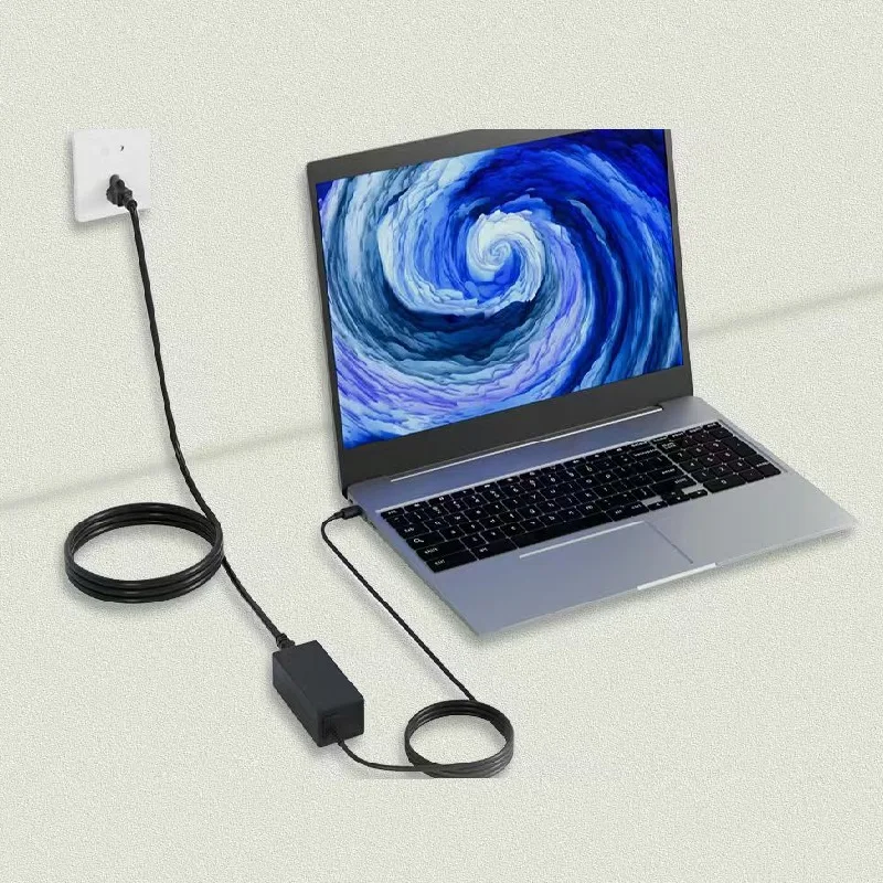 

65W Dual Type C Charger with 1M Type C Cable as Gift for HP Laptop Computer Dell Latitude 5530 5420 5430 Fast Power Adapter