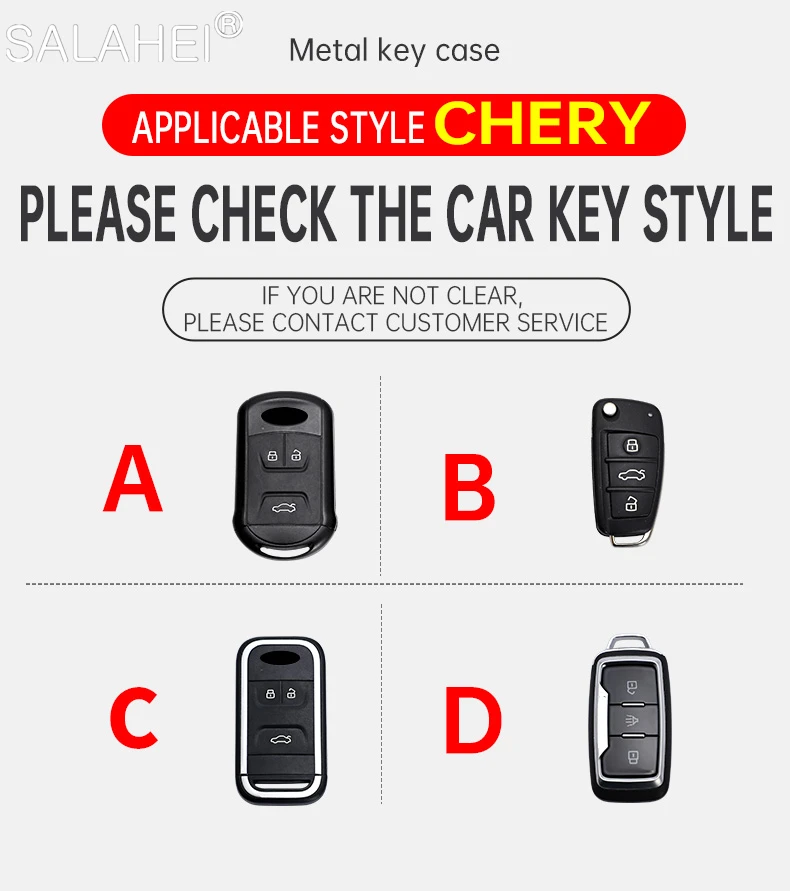 Car Key Case For Chery Arrizo 5 7 E3 E5 A3 A5 Tiggo 4 5txs 2020 2 3 5 7 8 Glx 3X 5X Fulwin2 Eastar Keyring Protector Accessories