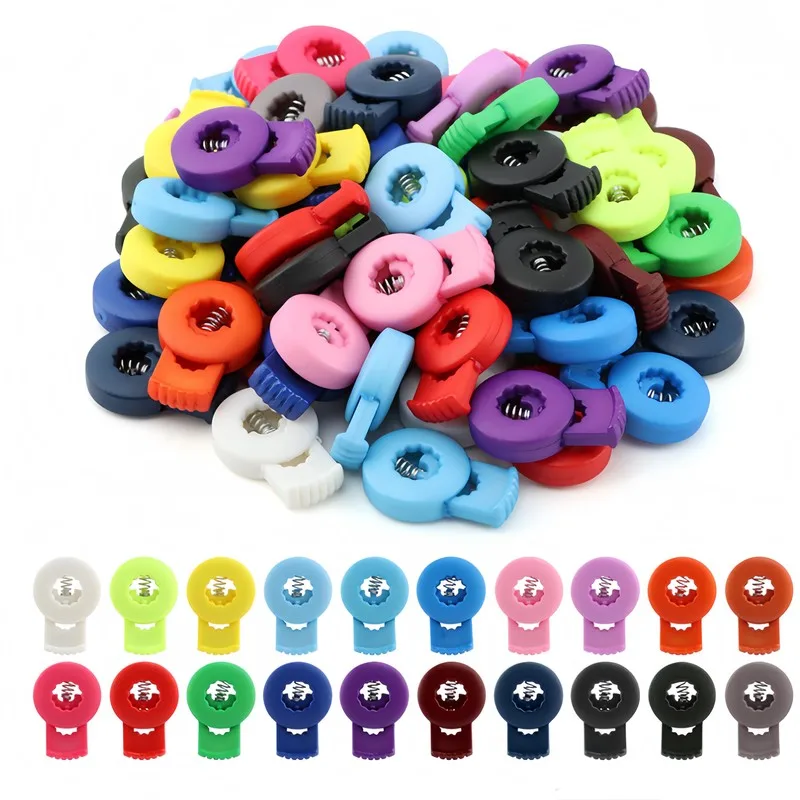 Adjustable Spring Toggle Plastic Cord Stoppers, 84 pcs, Hoodie Cord Adjustment, Firm Cord Grip for Backpack Drawstrings