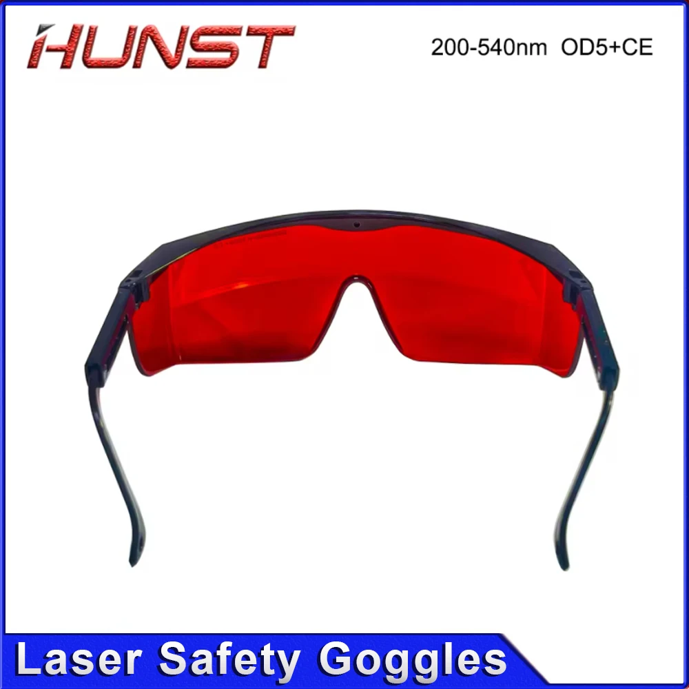 HUNST نظارات السلامة بالليزر الجمال إزالة الشعر نظارات الأشعة فوق البنفسجية الأشعة تحت الحمراء 200-540nm نظارات OD5 CE