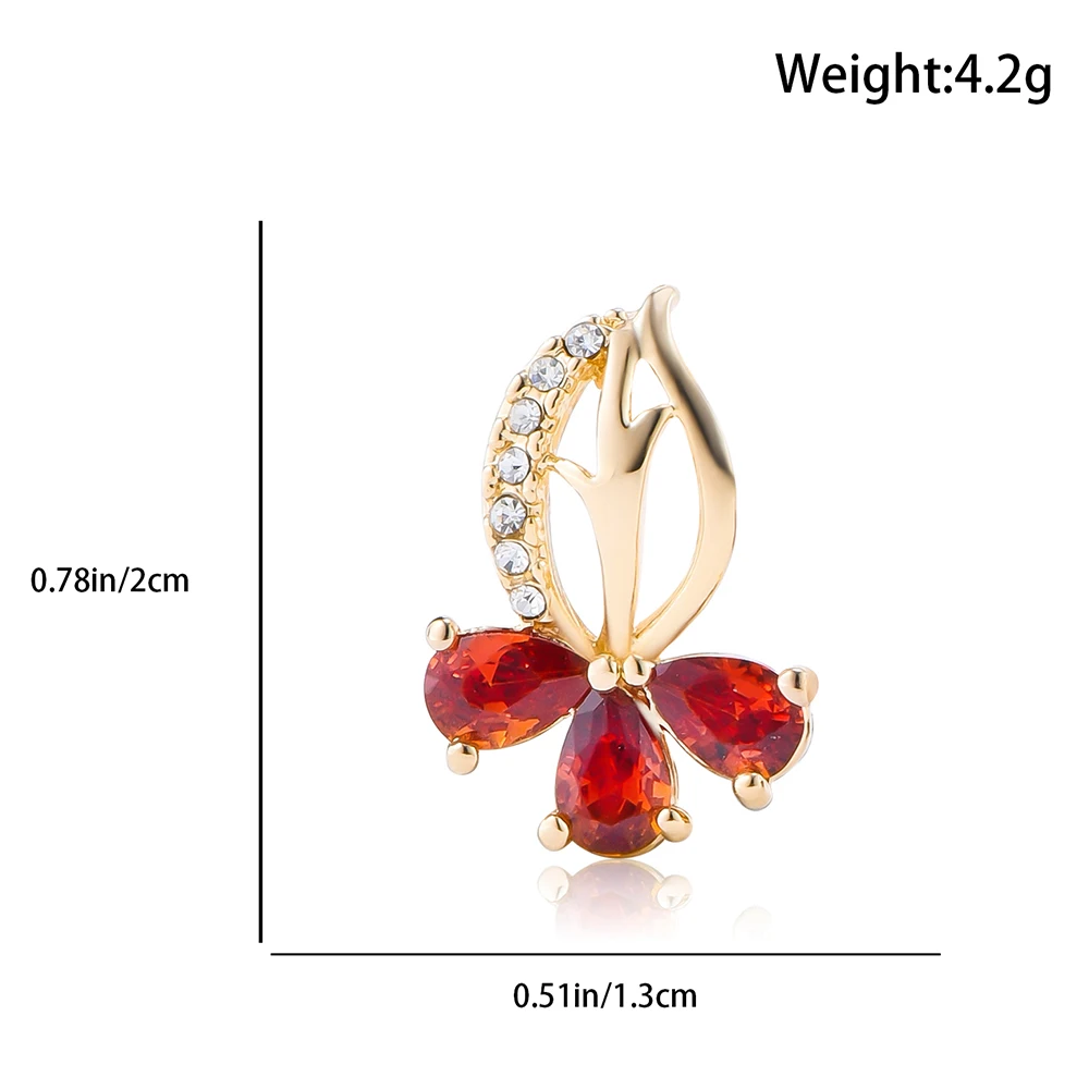 Newly Inlaid Crystal Zircon Hollow Copper Stud Earrings Luxury Exquisite Korean Style Rhinestones Jewelry Lady Girl Banquet Gift