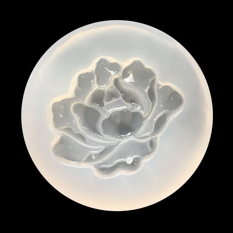 DIY Crystal Glue Lotus Mold with Holes Handmade Jewelry Making Accessory 16418