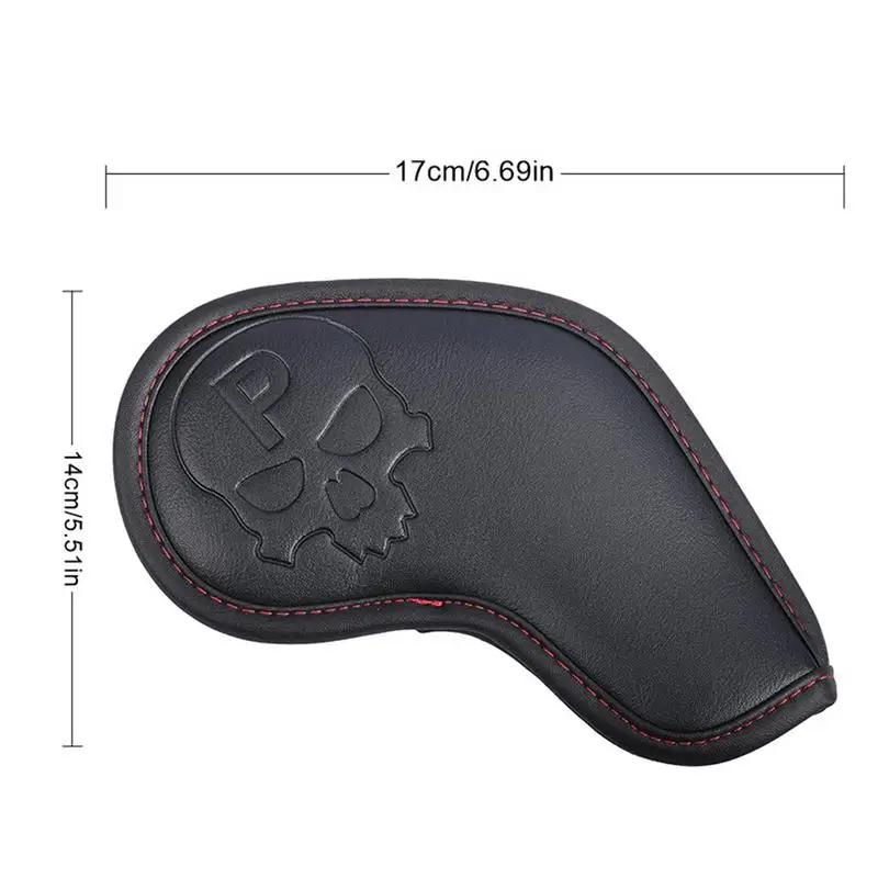 PU Golf Iron Headcover Golf Club Covers 10pcs Skull Pattern Protective Covers Thick Head Covers Sleeve Iron Wedge Head Covers