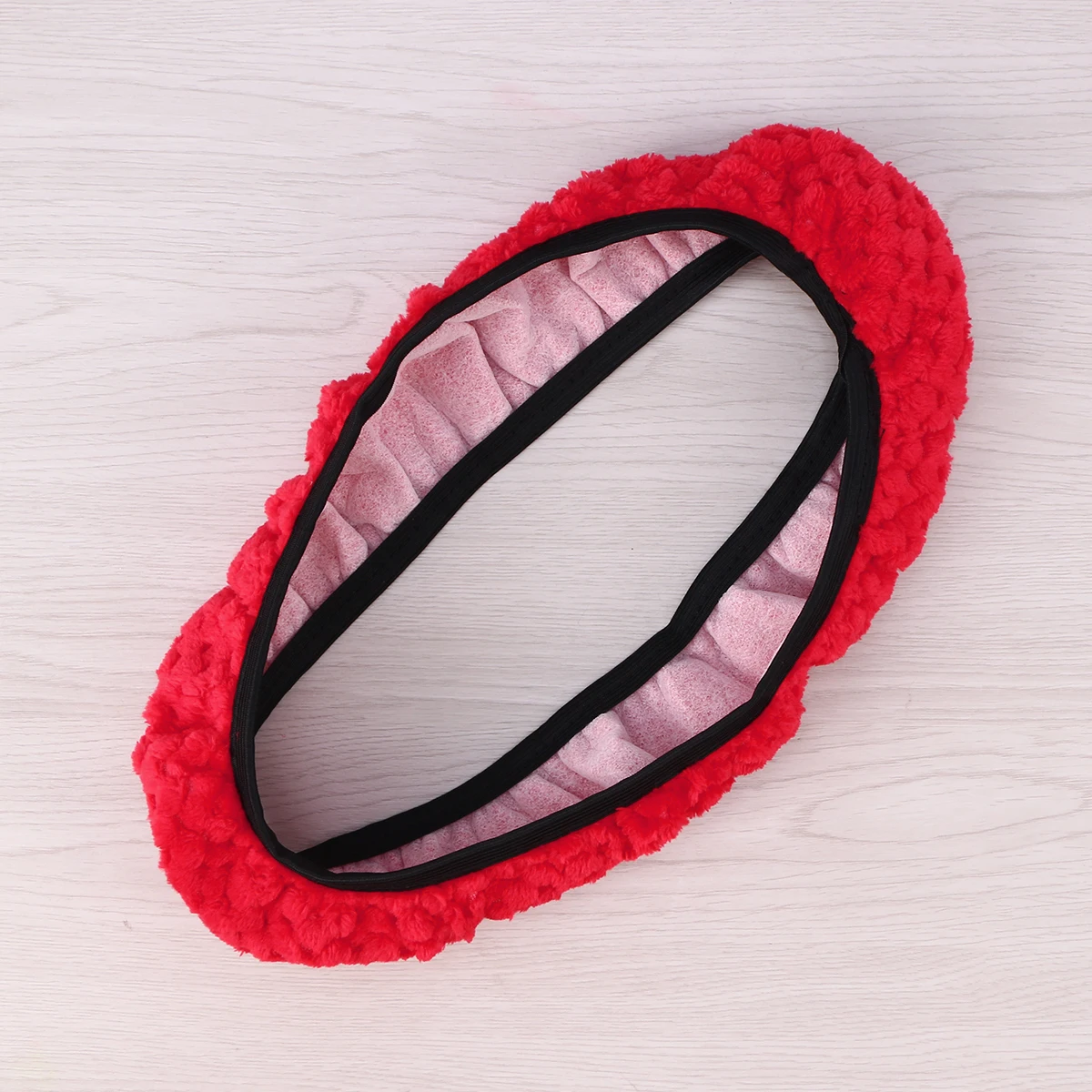 

Car Steering Wheel Cover Fashionable Winter Flexible Protector Stretch-on Four Seasons