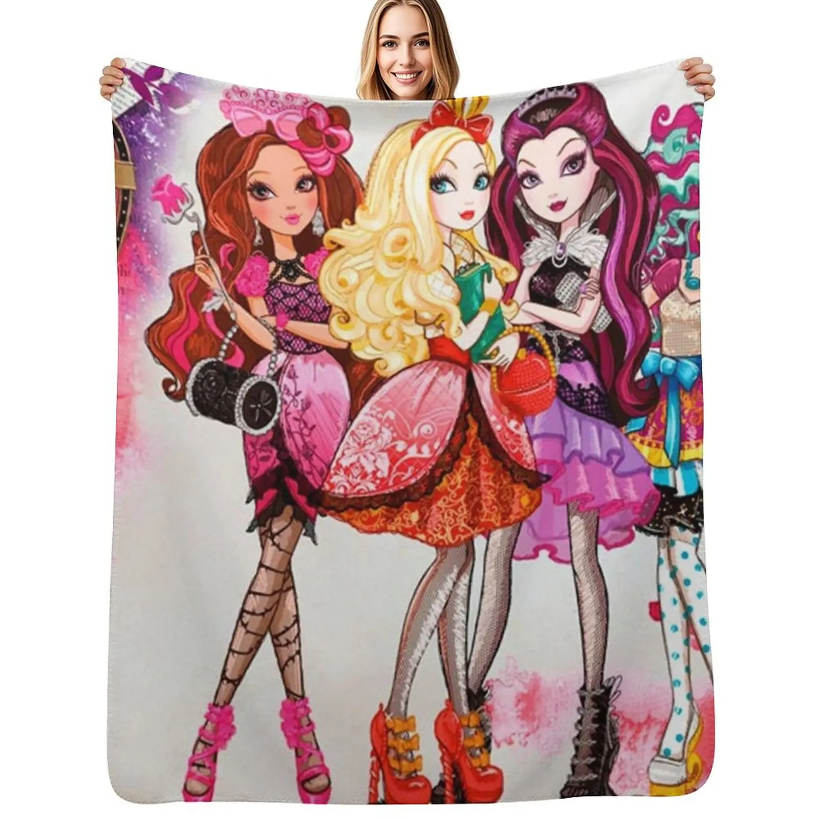 

Ever After High Throw Blanket Wrinkle Resistant Lightweight Blanket