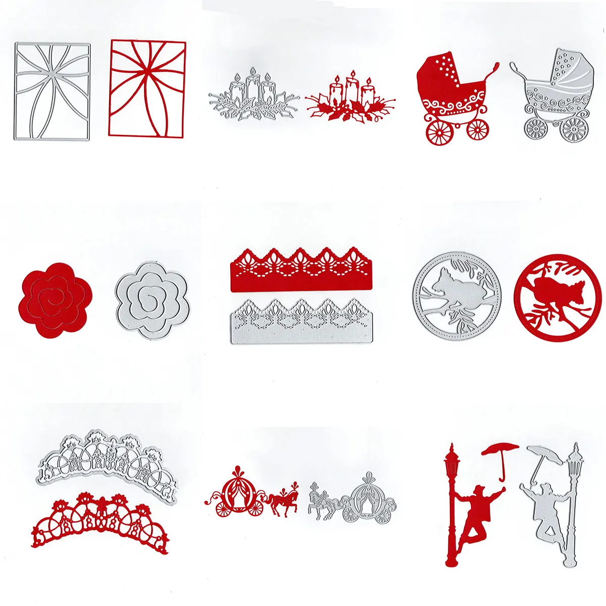 Beautiful carriage cutting dies cut die mold decorate Scrapbook paper craft knife mould blade punch stencils dies Candle