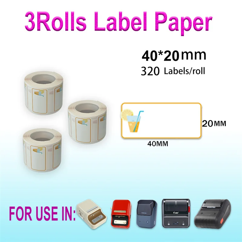 Multifunctional Thermal Labeling Paper Insert Bluetooth Wireless Ink-free Connected Label Printer Transfer Price Tag Stock Notes